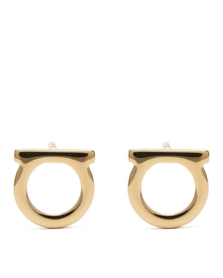 Ferragamo Bijoux Golden Earrings Jewellery