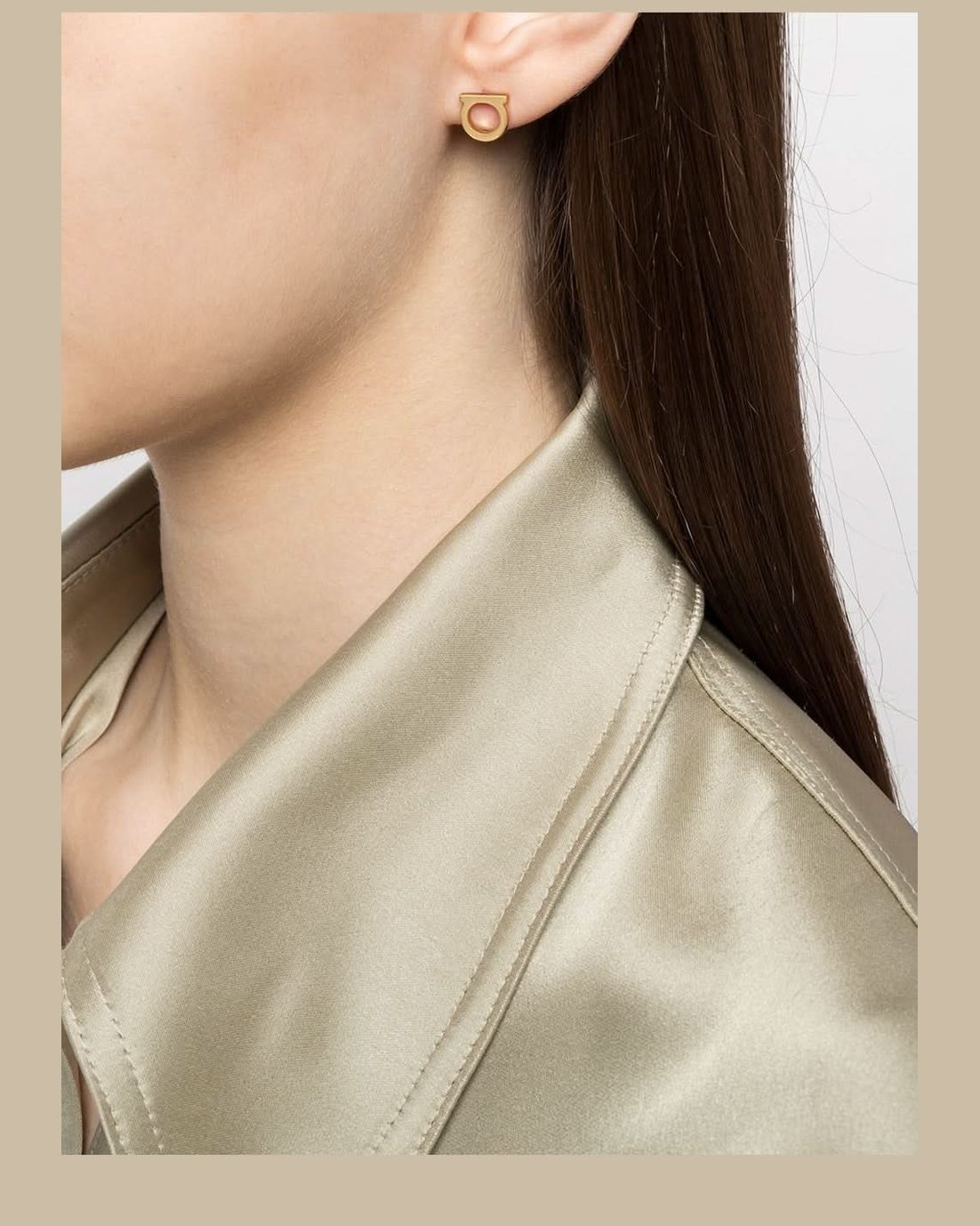 Ferragamo Bijoux Golden Earrings Jewellery