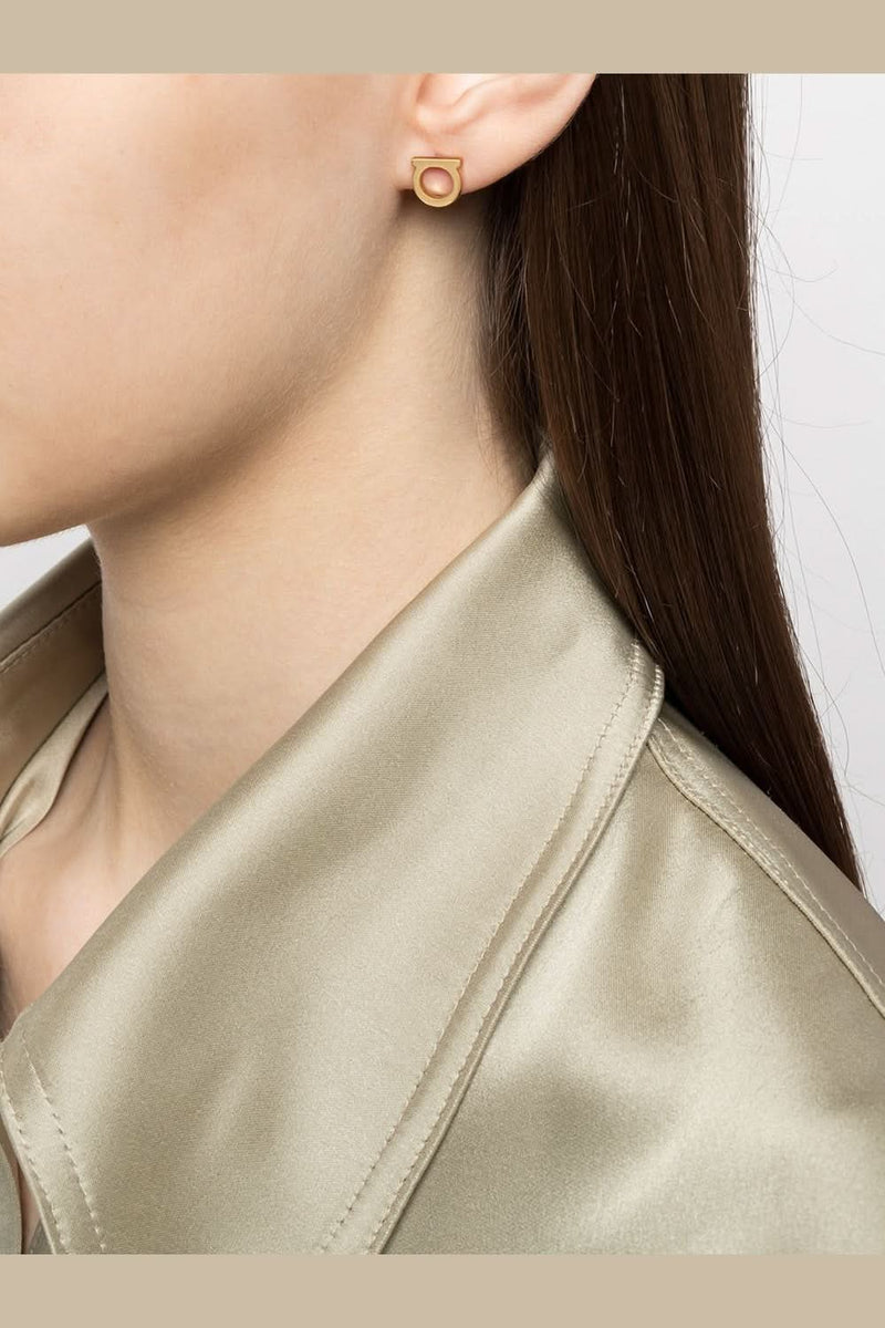 Ferragamo Bijoux Golden Earrings Glam Steals