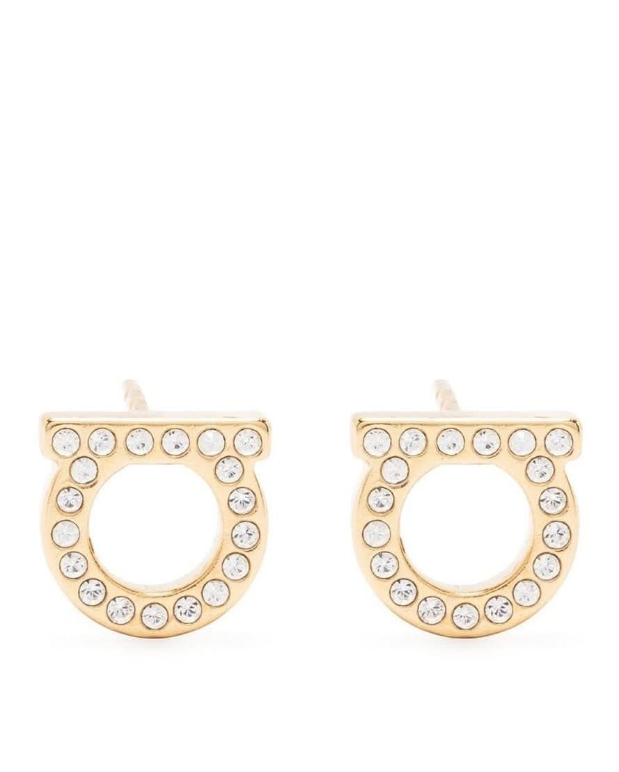 Ferragamo Bijoux Golden Earrings Jewellery