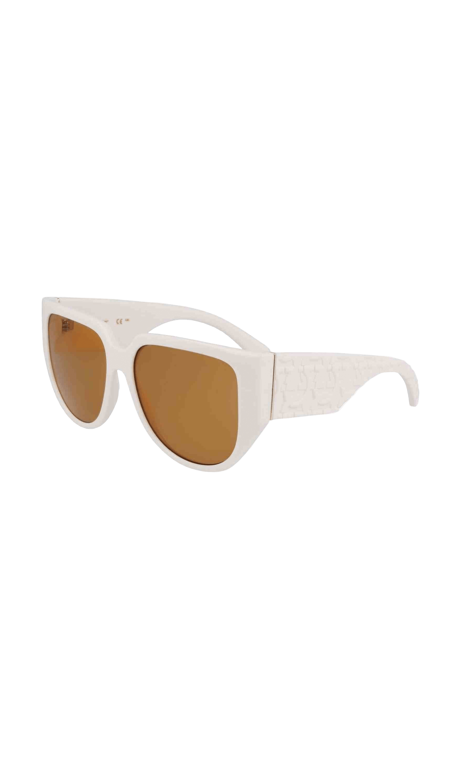 Ferragamo Bio Injected White Sunglasses Glam Steals