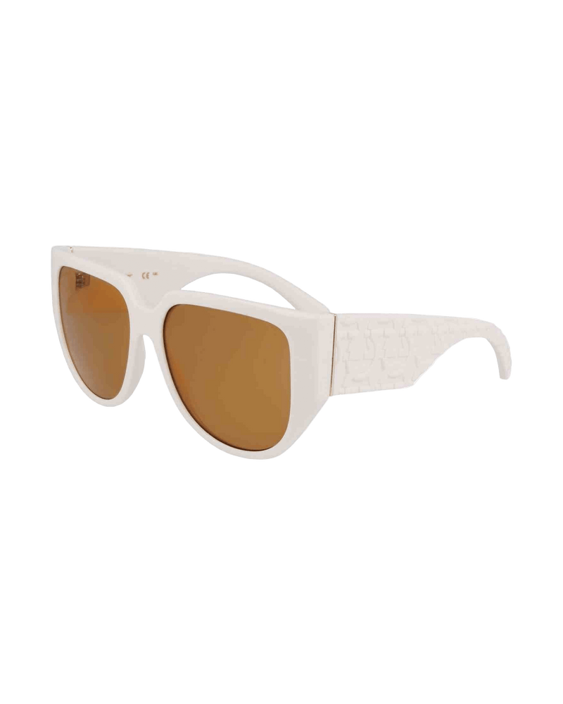Ferragamo Bio White Injected Sunglasses Glam Steals