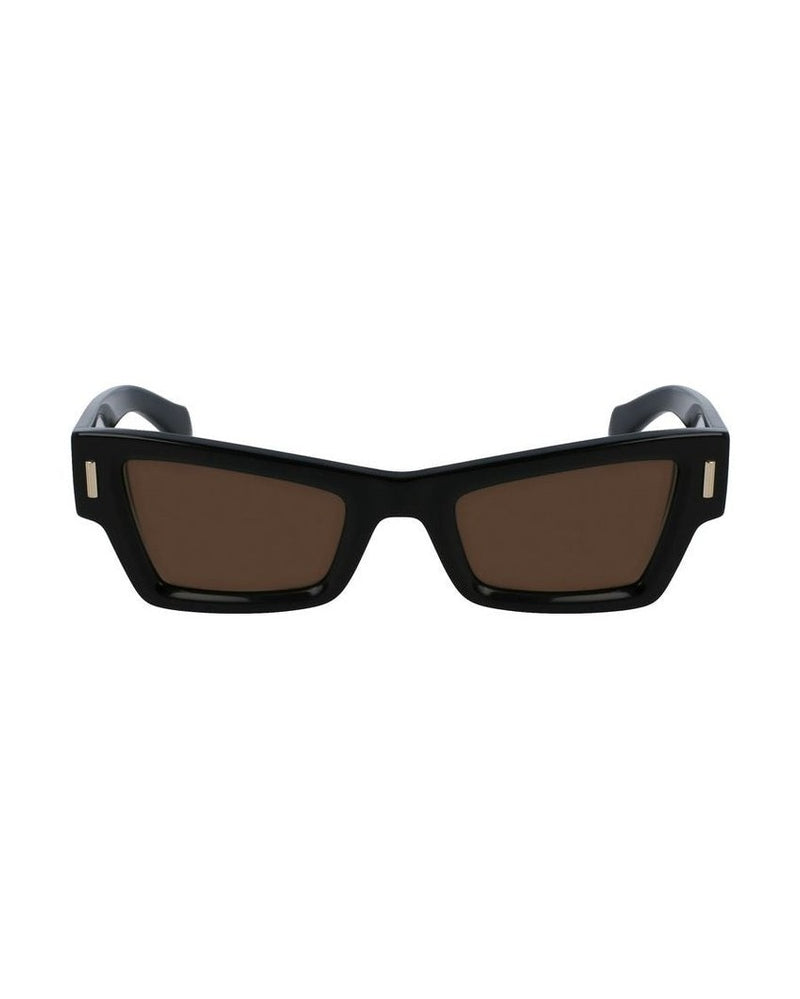 Ferragamo Black Acetate Sunglasses 