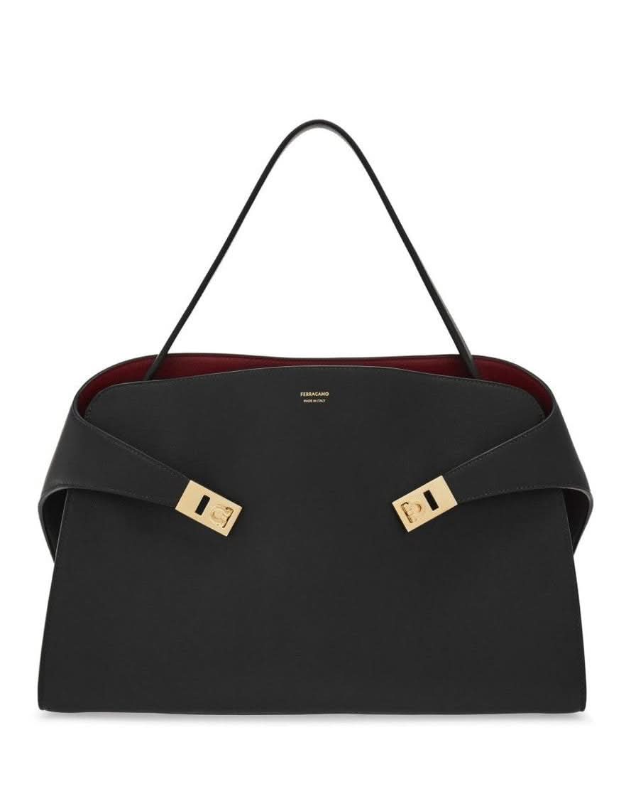Ferragamo Black Bag Shopper