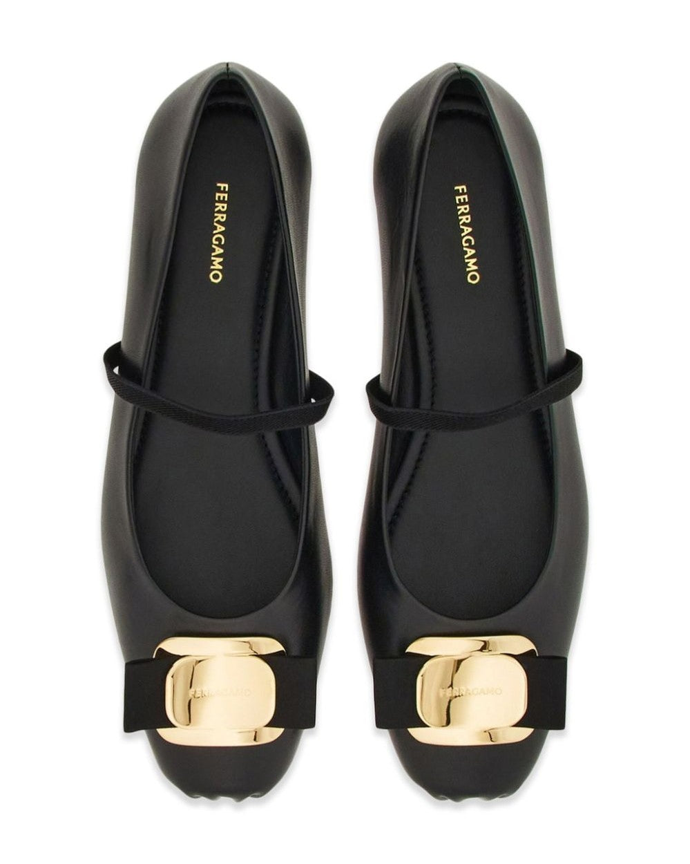 Ferragamo Black Flat Shoes Flats