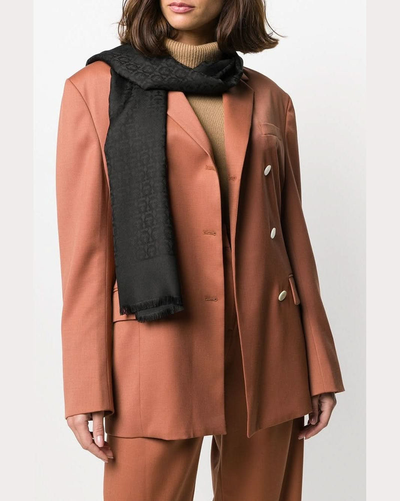 Ferragamo Black Scarf Scarves Hats & Gloves