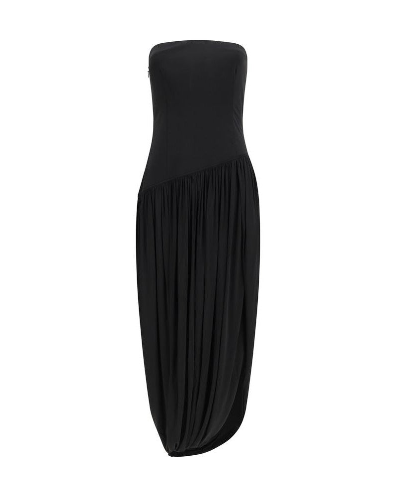 Ferragamo Black Viscose Cocktail Dress 