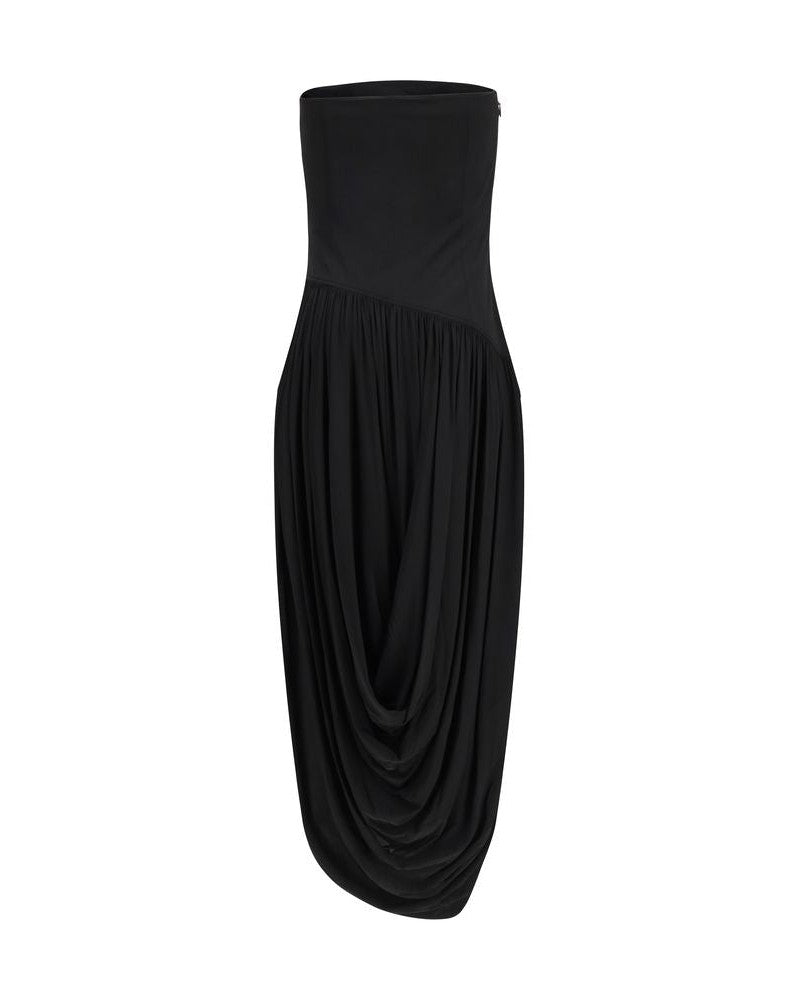 Ferragamo Black Viscose Cocktail Dress 