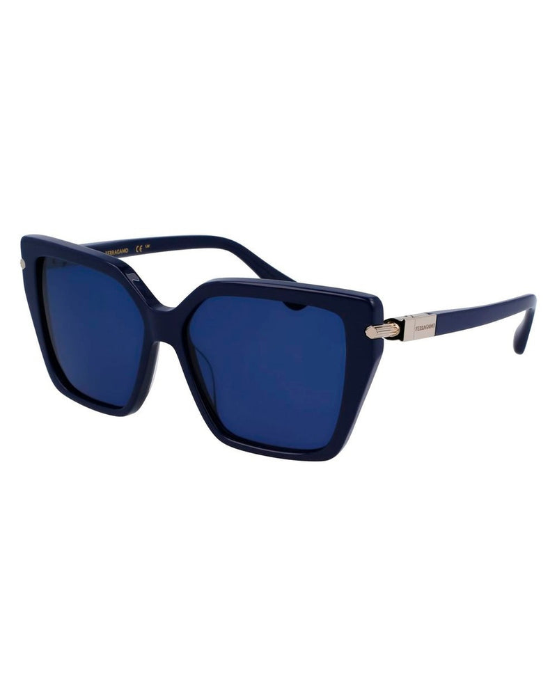 Ferragamo Blue Acetate Sunglasses Glam Steals