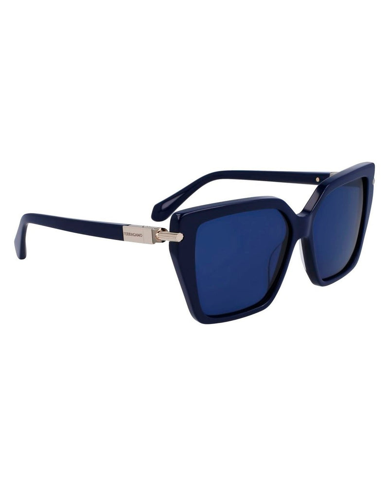 Ferragamo Blue Acetate Sunglasses Glam Steals