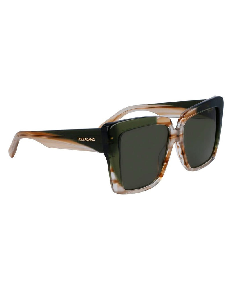 Ferragamo Brown Acetate Sunglasses Glam Steals