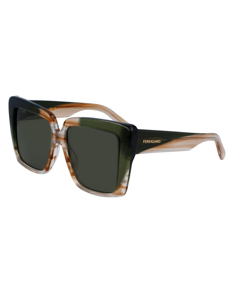 Ferragamo Brown Acetate Sunglasses Glam Steals