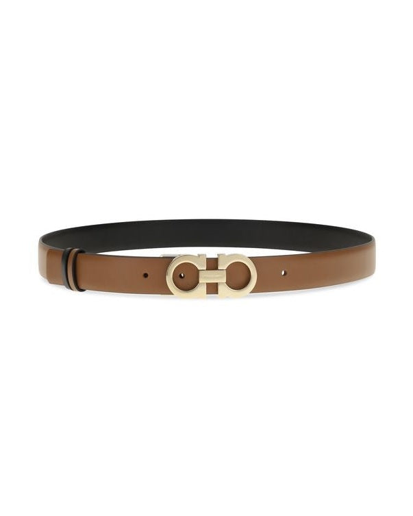 Ferragamo Brown Leather Calf Bos Taurus Regular Belt Glam Steals