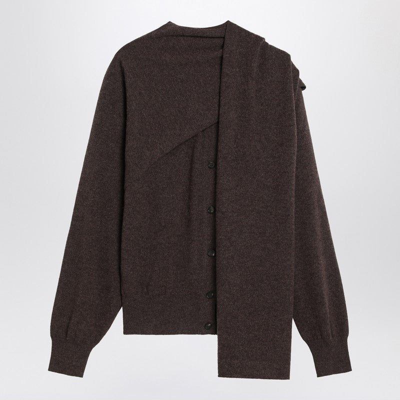 Ferragamo Clay Mélange Cashmere Cardigan Glam Steals