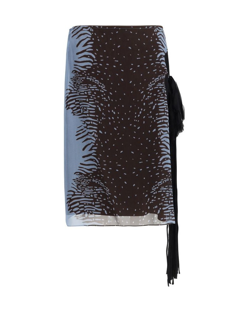 Ferragamo Multicolor Silk Skirt Glam Steals