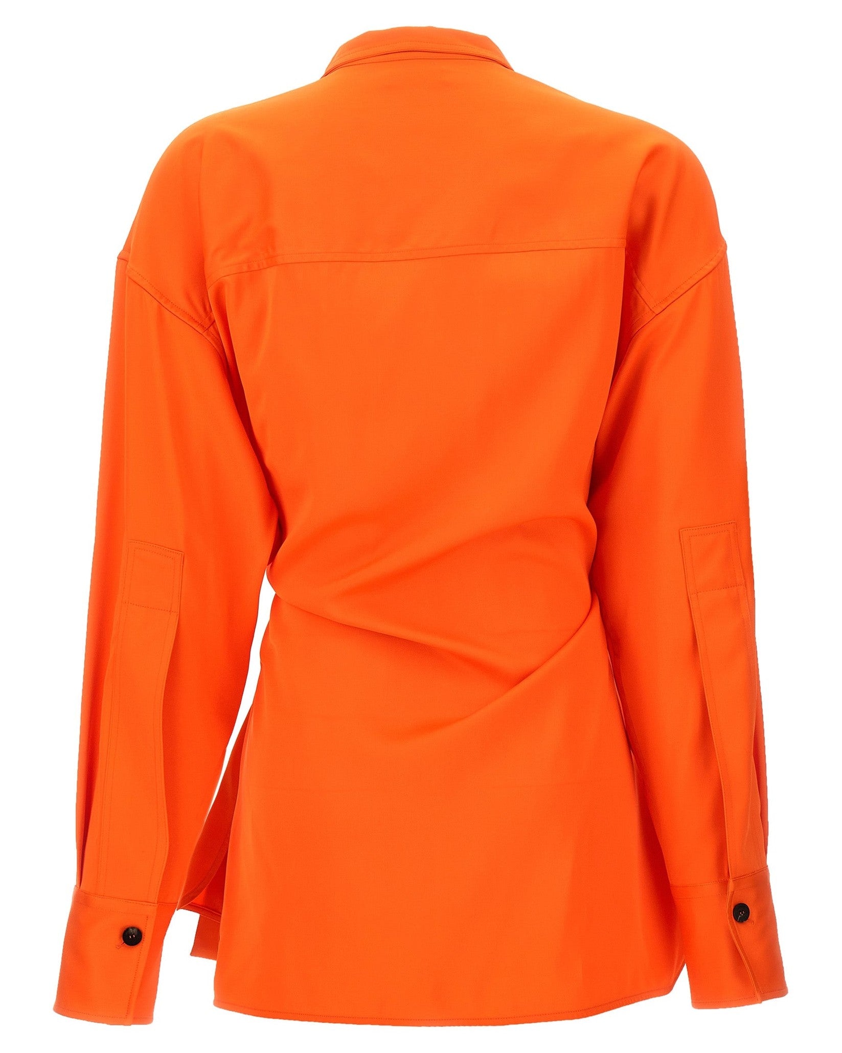 Ferragamo Satin Asymmetric Shirt Glam Steals