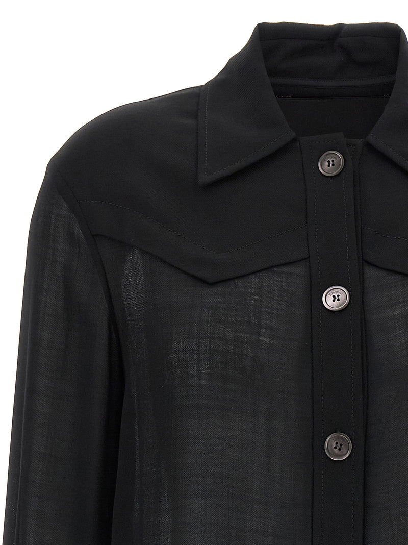 Ferragamo Wool Semi Sheer Jacket Glam Steals