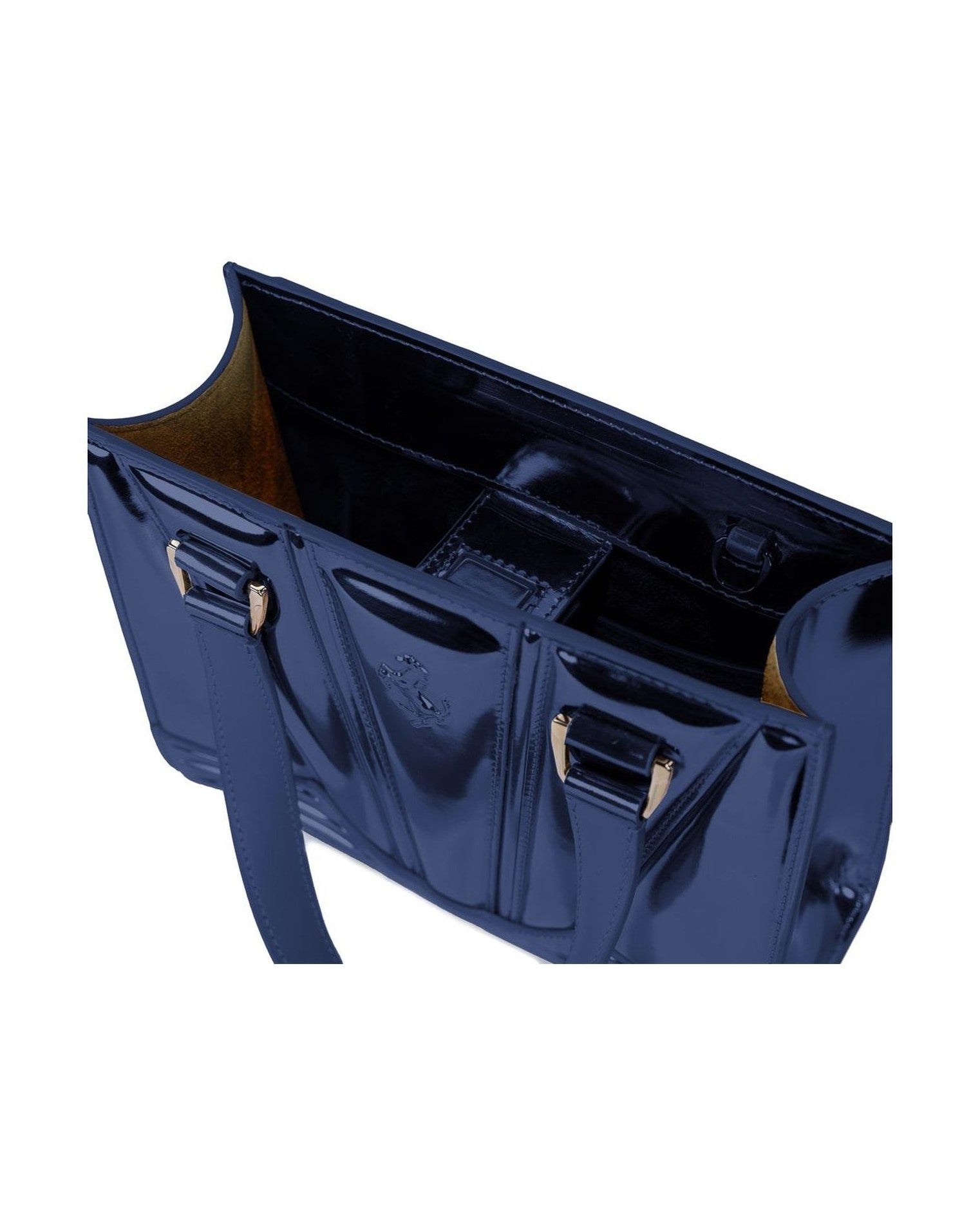 Ferrari Blue Leather Handbag Glam Steals
