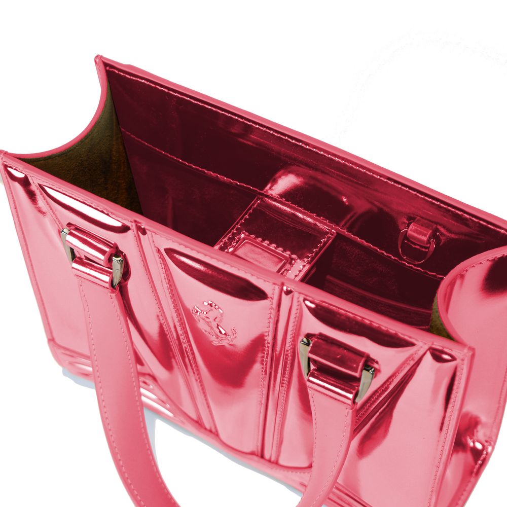 Ferrari Fuchsia Leather Handbag Glam Steals
