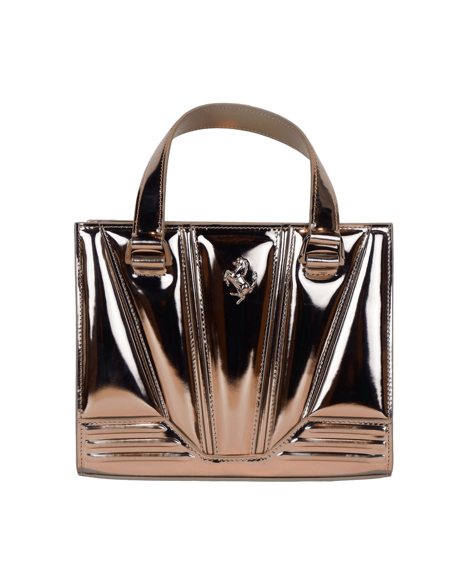 Ferrari Gray Leather Handbag Glam Steals