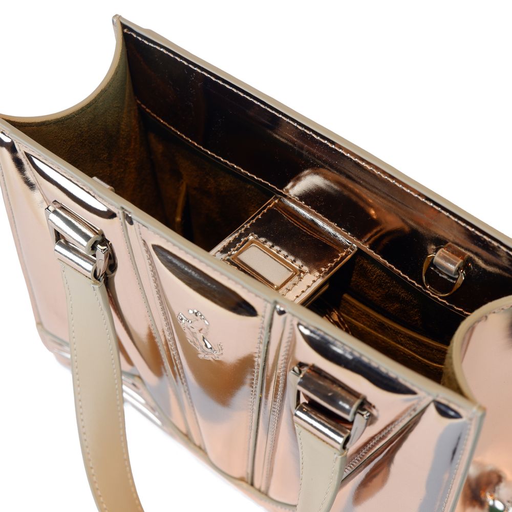 Ferrari Gray Leather Handbag Glam Steals