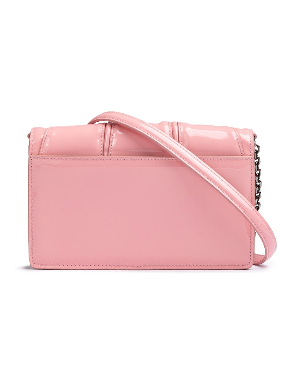 Ferrari Pink Leather Gt Patent Bag with Chain Glam Steals