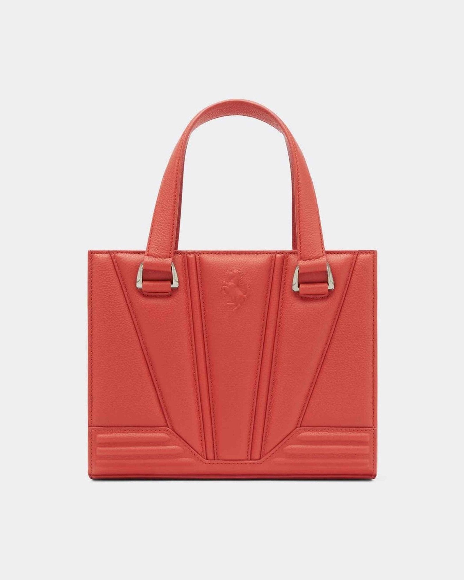 Ferrari Red Leather Handbag Glam Steals