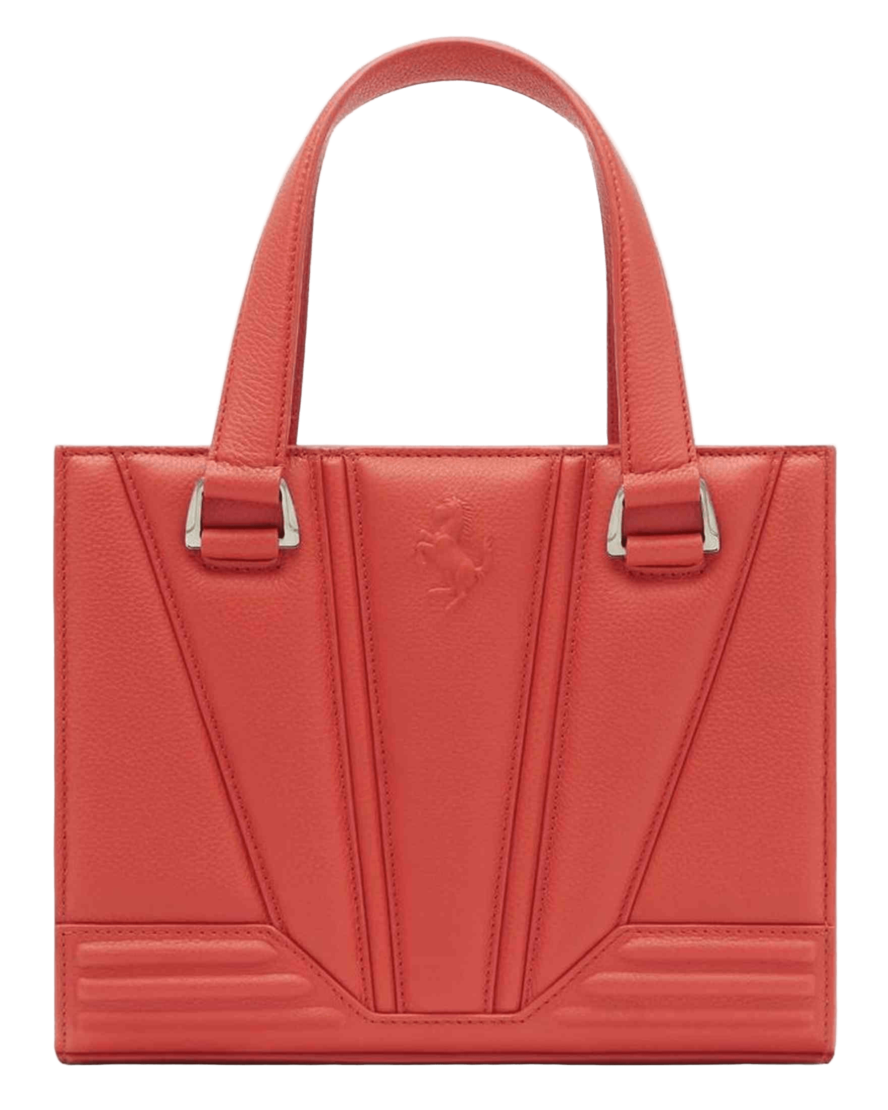 Ferrari Red Leather Handbag Glam Steals