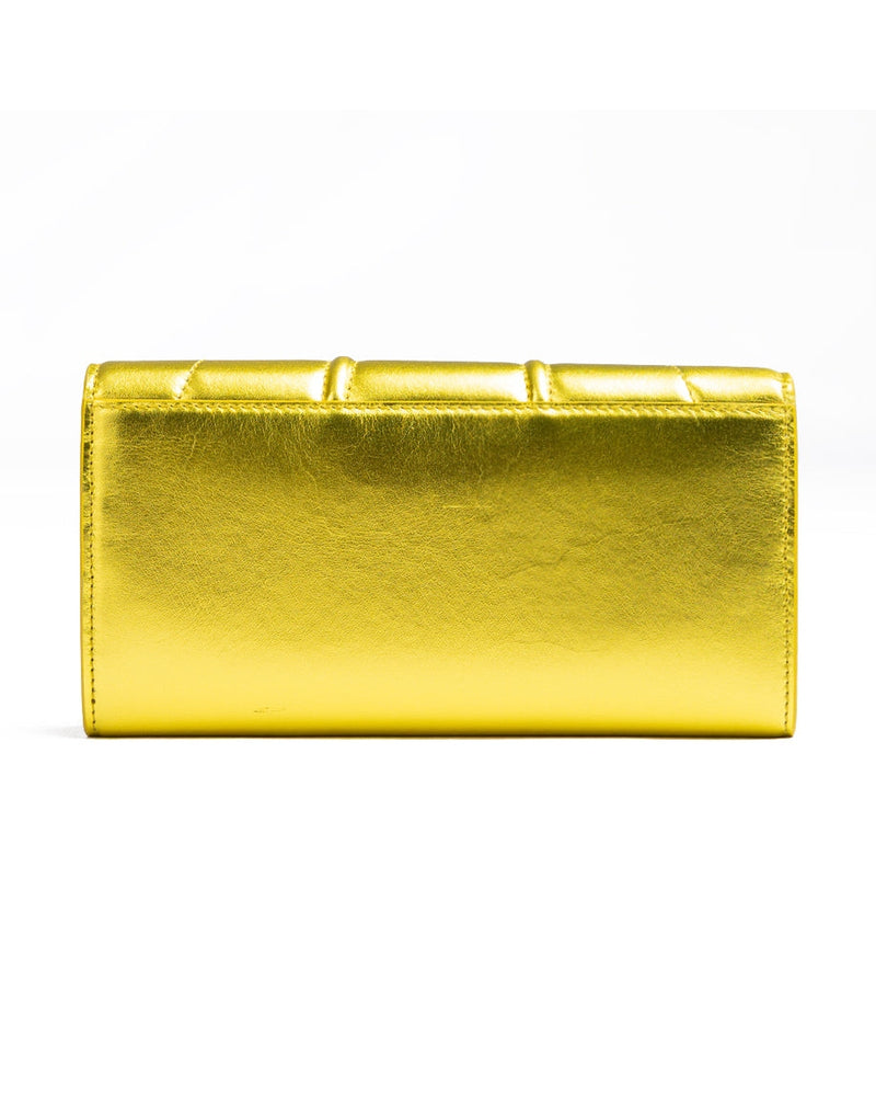 Ferrari Yellow Leather Metal Gt Patent Purse Glam Steals