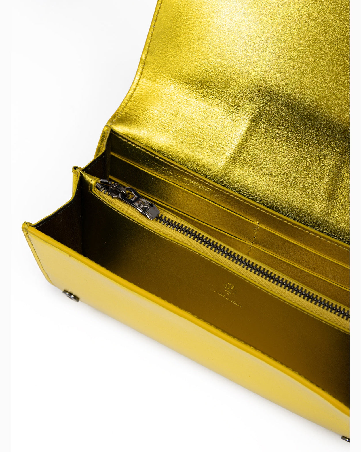 Ferrari Yellow Leather Metal Gt Patent Purse Glam Steals