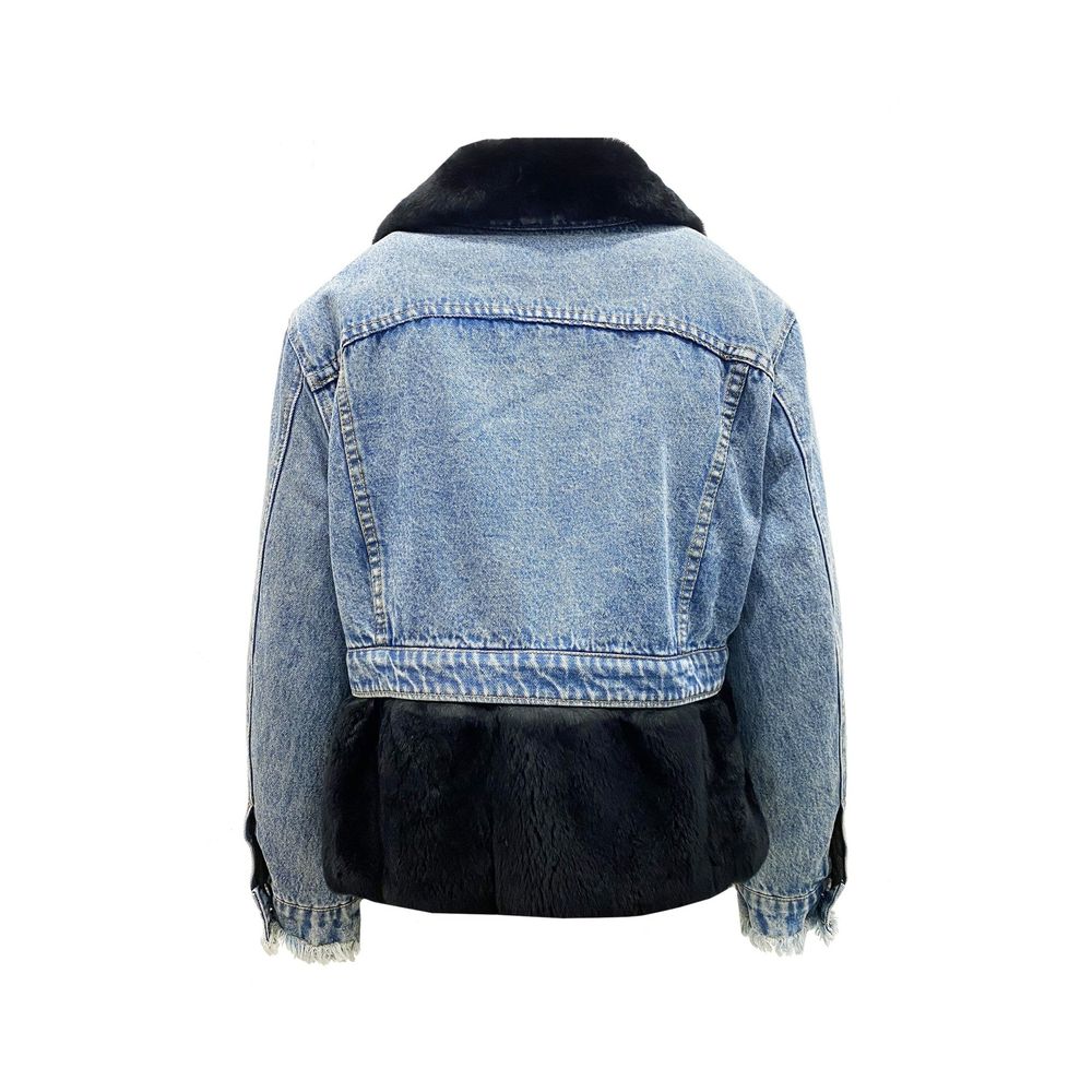 Forte Dei Marmi Couture Denim Fur Lining Jacket Glam Steals