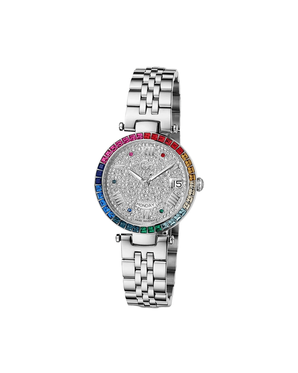 Gc Gray Stainless Steel Bracelet Watch Watches