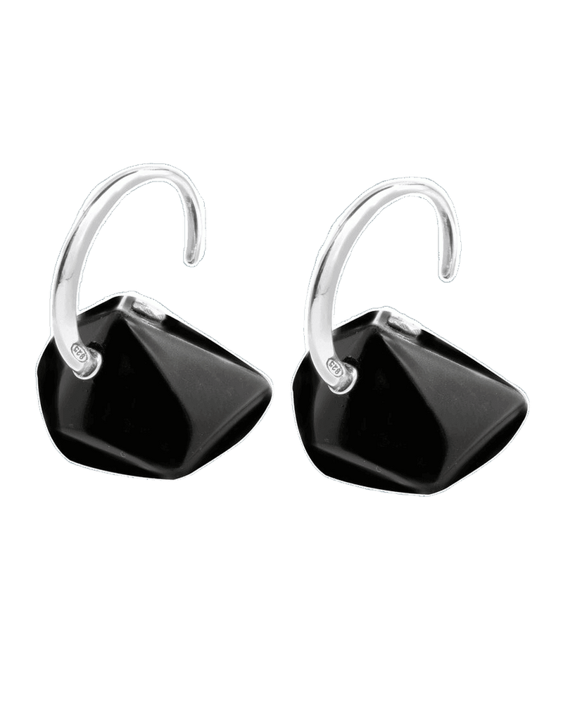 Gc Black Silver Earrings Glam Steals