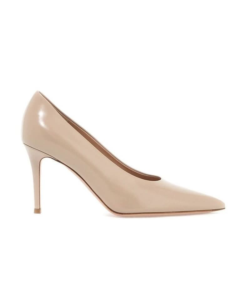 Gianvito Rossi Beige Calfskin High Heel Pumps 