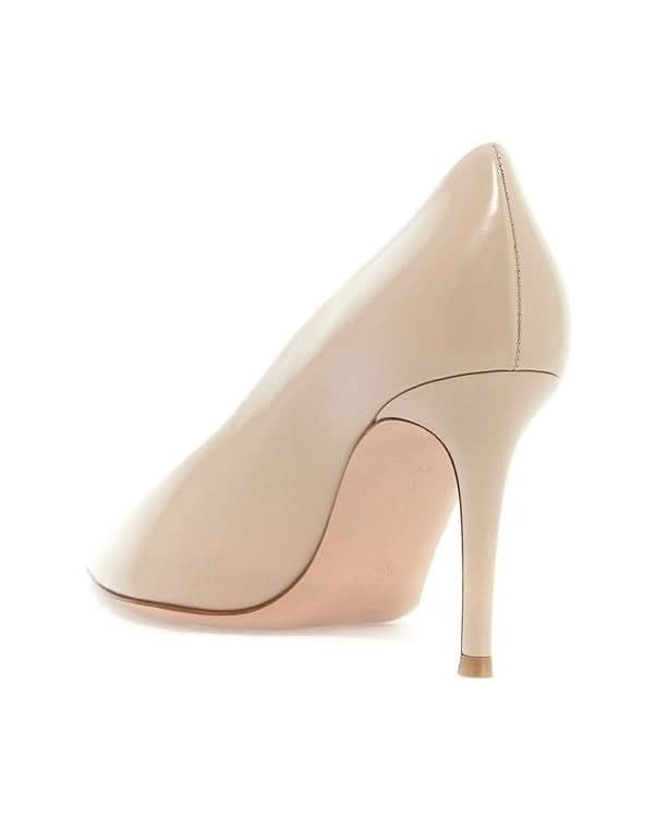 Gianvito Rossi Beige Calfskin High Heel Pumps 