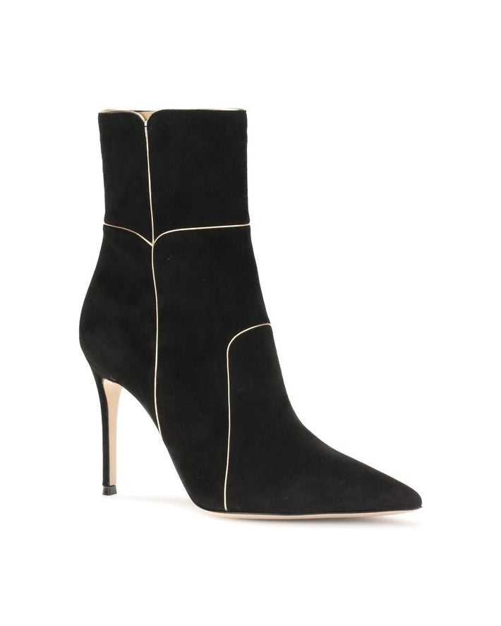 Gianvito Rossi Black Leather Ankle Boots Glam Steals