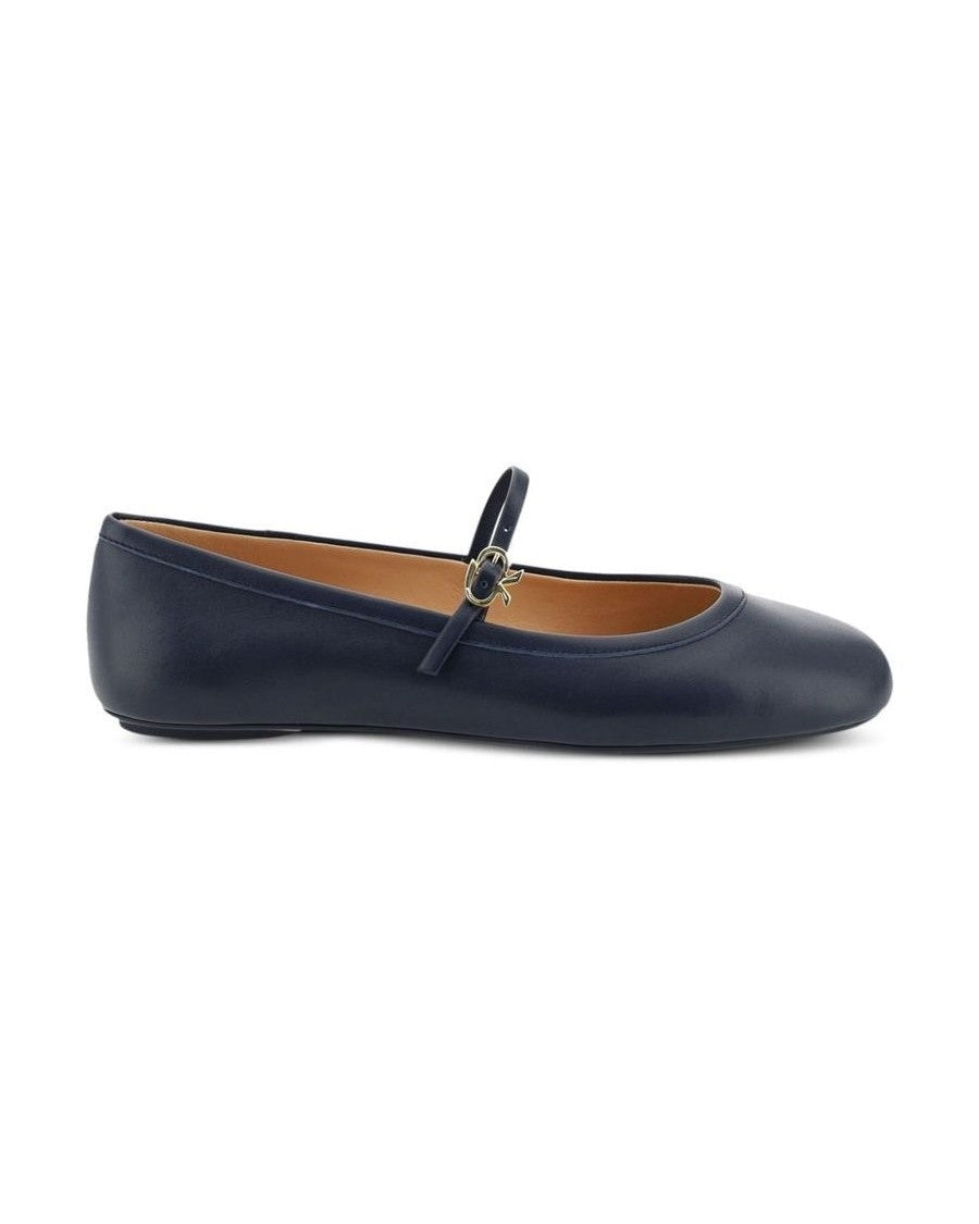 Gianvito Rossi Blue Ballet Flats 