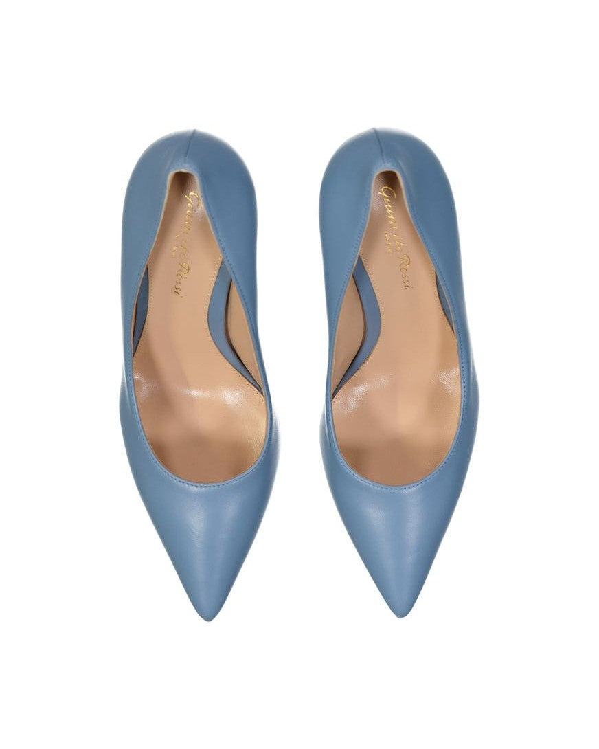 Gianvito Rossi Blue Leather High Heel Pumps Glam Steals