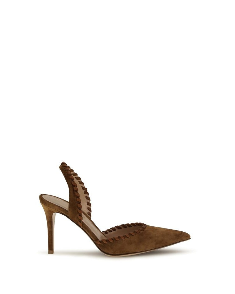 Gianvito Rossi Brown Calf Leather Bos Taurus Pumps Glam Steals