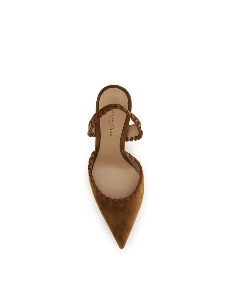 Gianvito Rossi Brown Calf Leather Bos Taurus Pumps Glam Steals