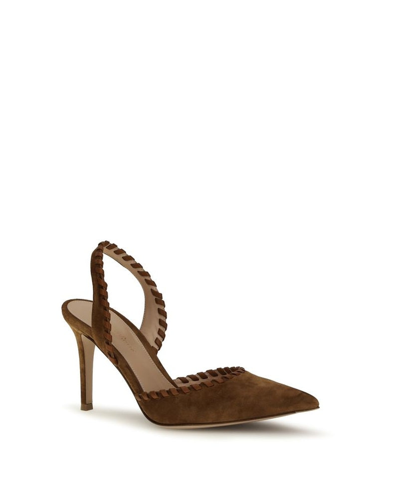 Gianvito Rossi Brown Calf Leather Bos Taurus Pumps Glam Steals