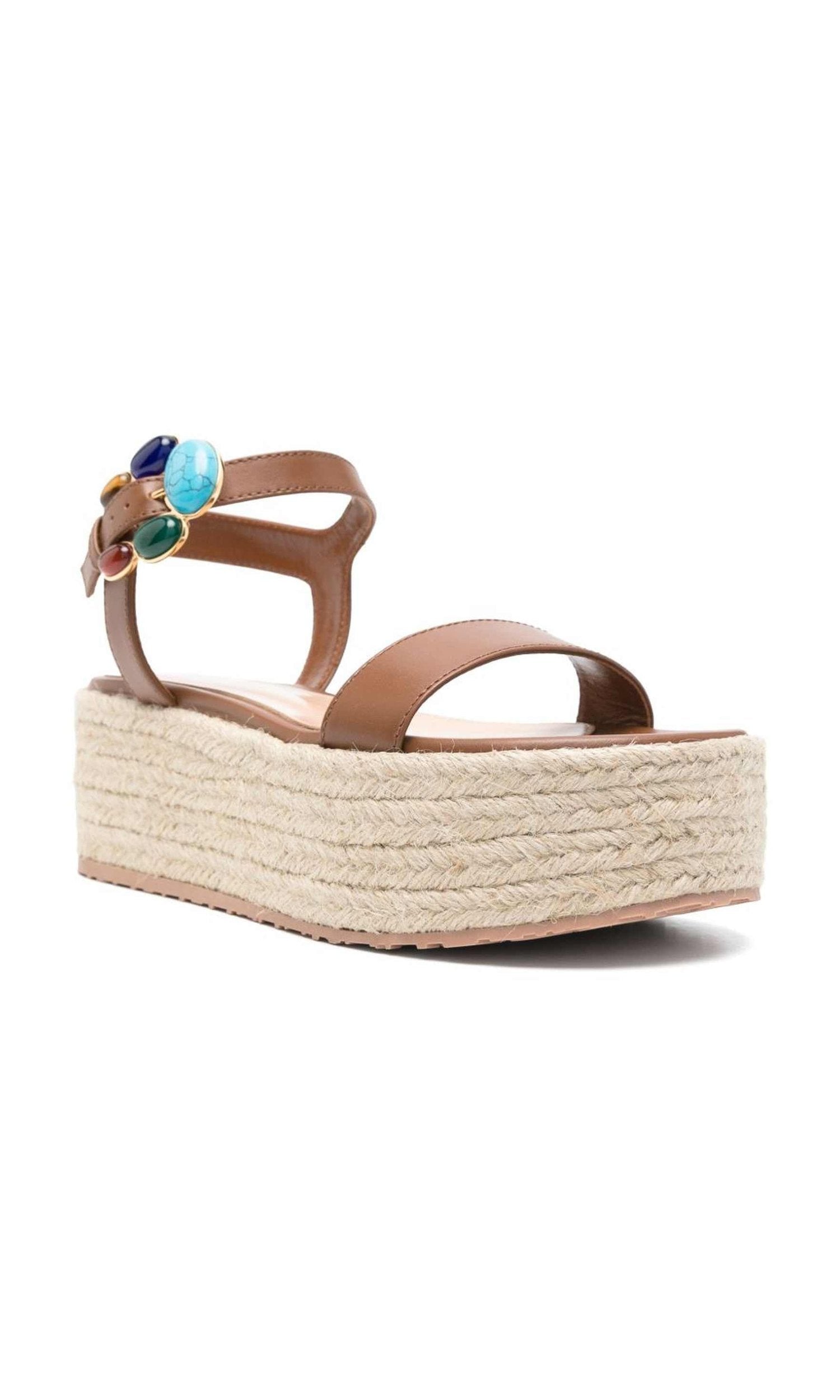 Gianvito Rossi Brown Leather Sandals Glam Steals