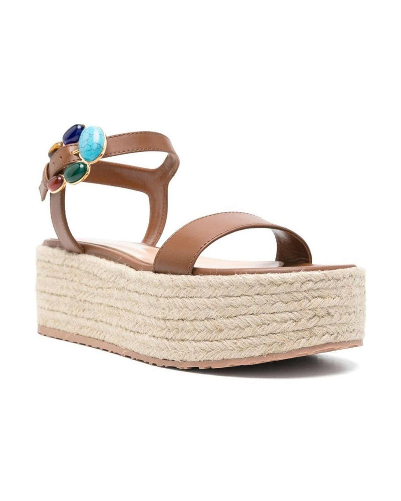 Gianvito Rossi Brown Leather Sandals Glam Steals