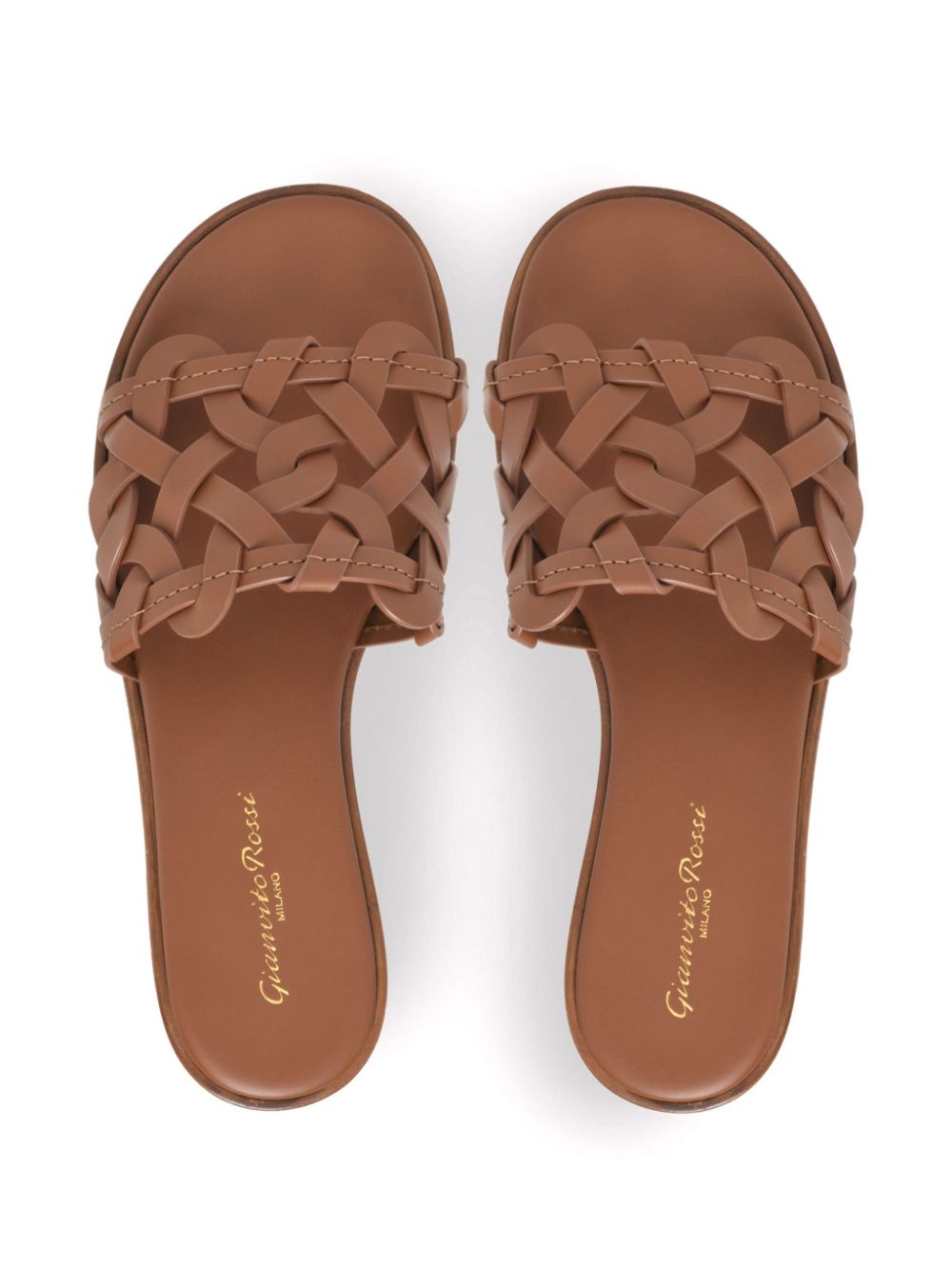 Gianvito Rossi Brown Leather Sandals Glam Steals