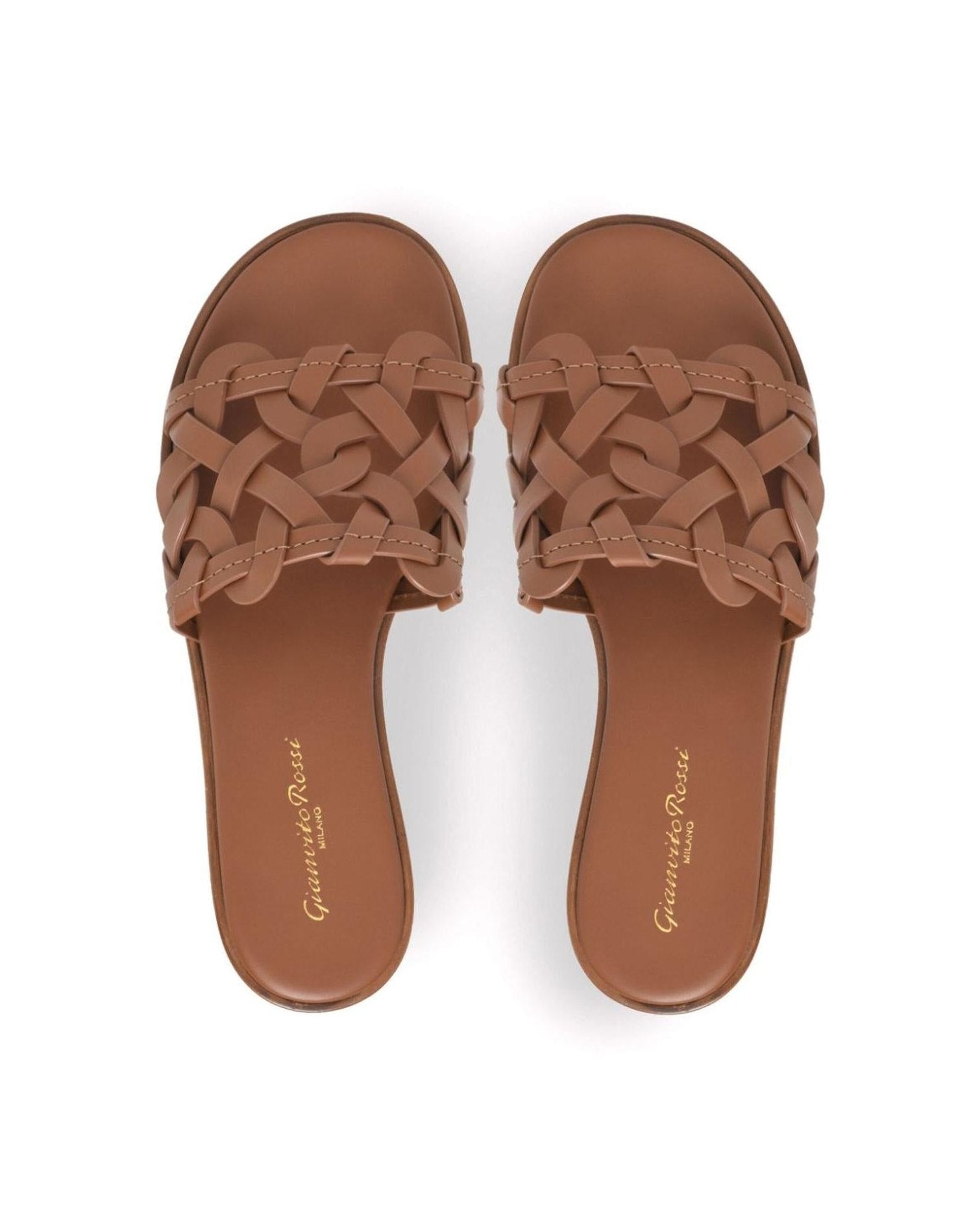 Gianvito Rossi Brown Leather Sandals Glam Steals