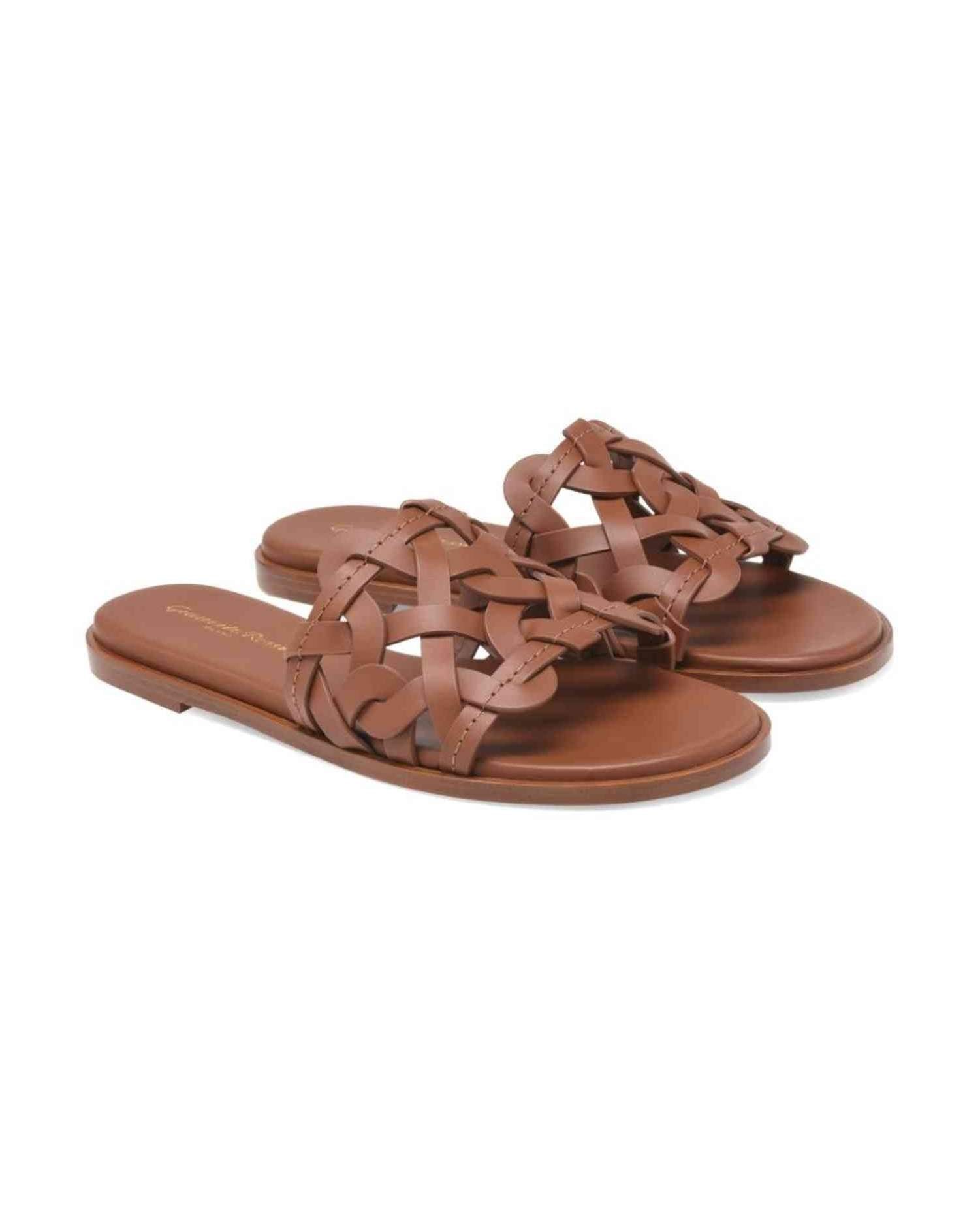 Gianvito Rossi Brown Leather Sandals Glam Steals