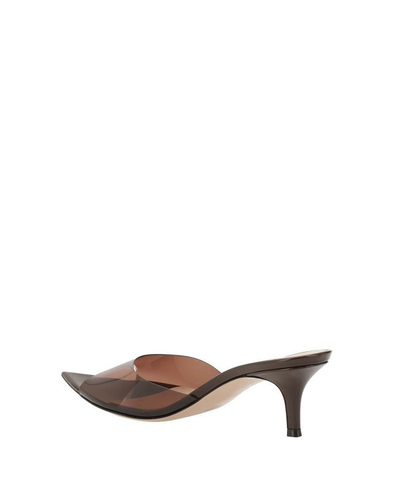 Gianvito Rossi Brown Polyurethane Stiletto Heel Sandals Glam Steals