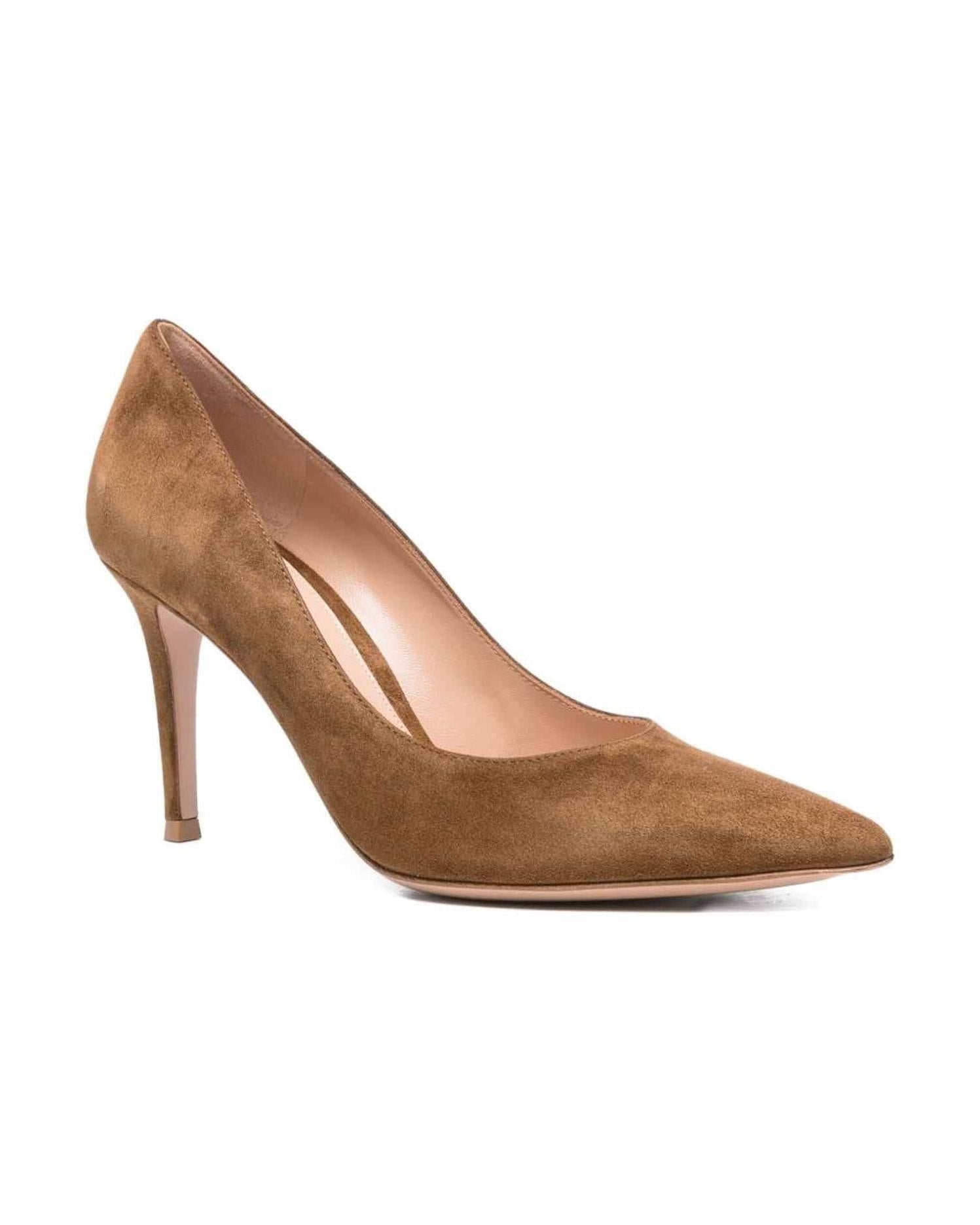 Gianvito Rossi Brown with Heel Glam Steals