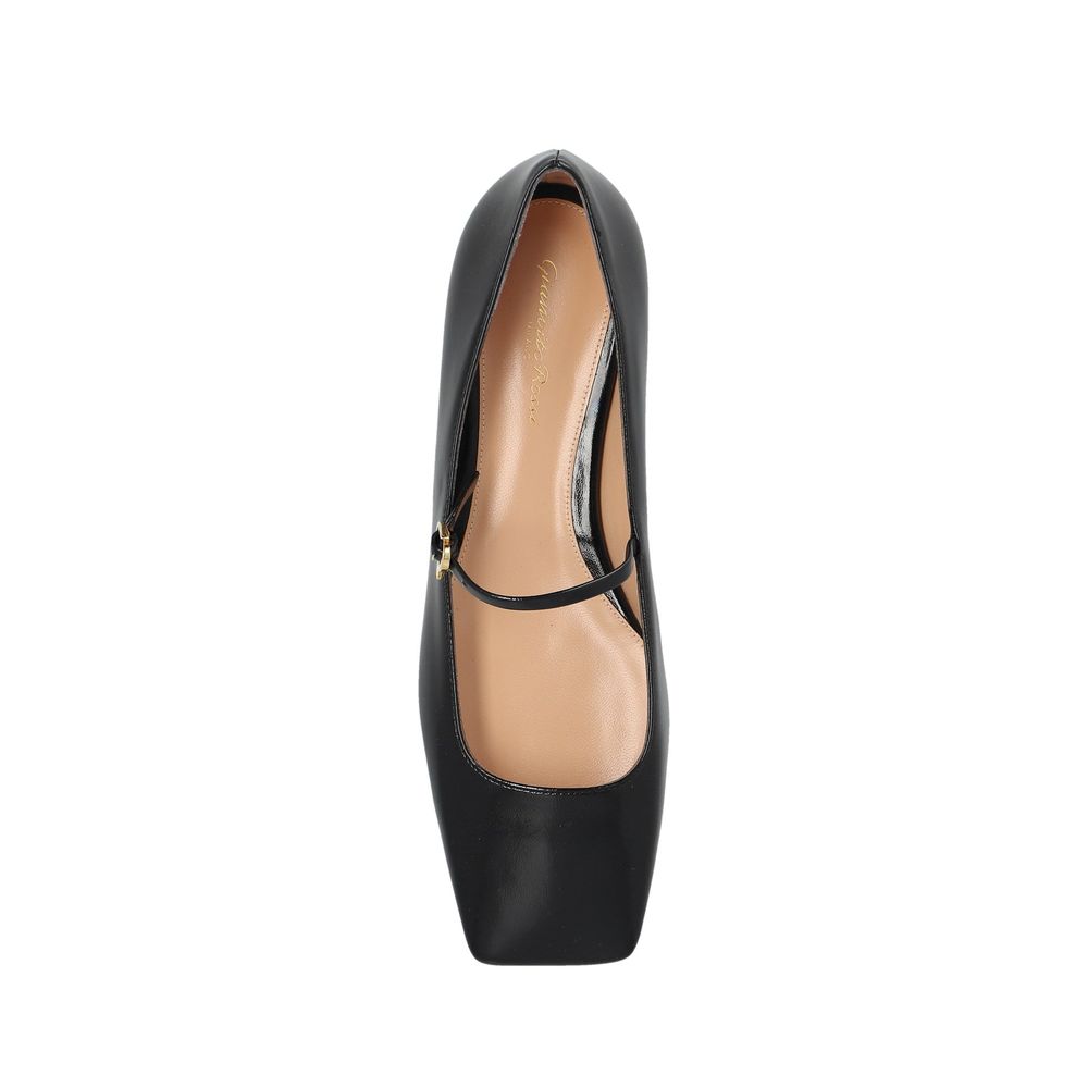 Gianvito Rossi Christina Leather Ballerina Flats Glam Steals