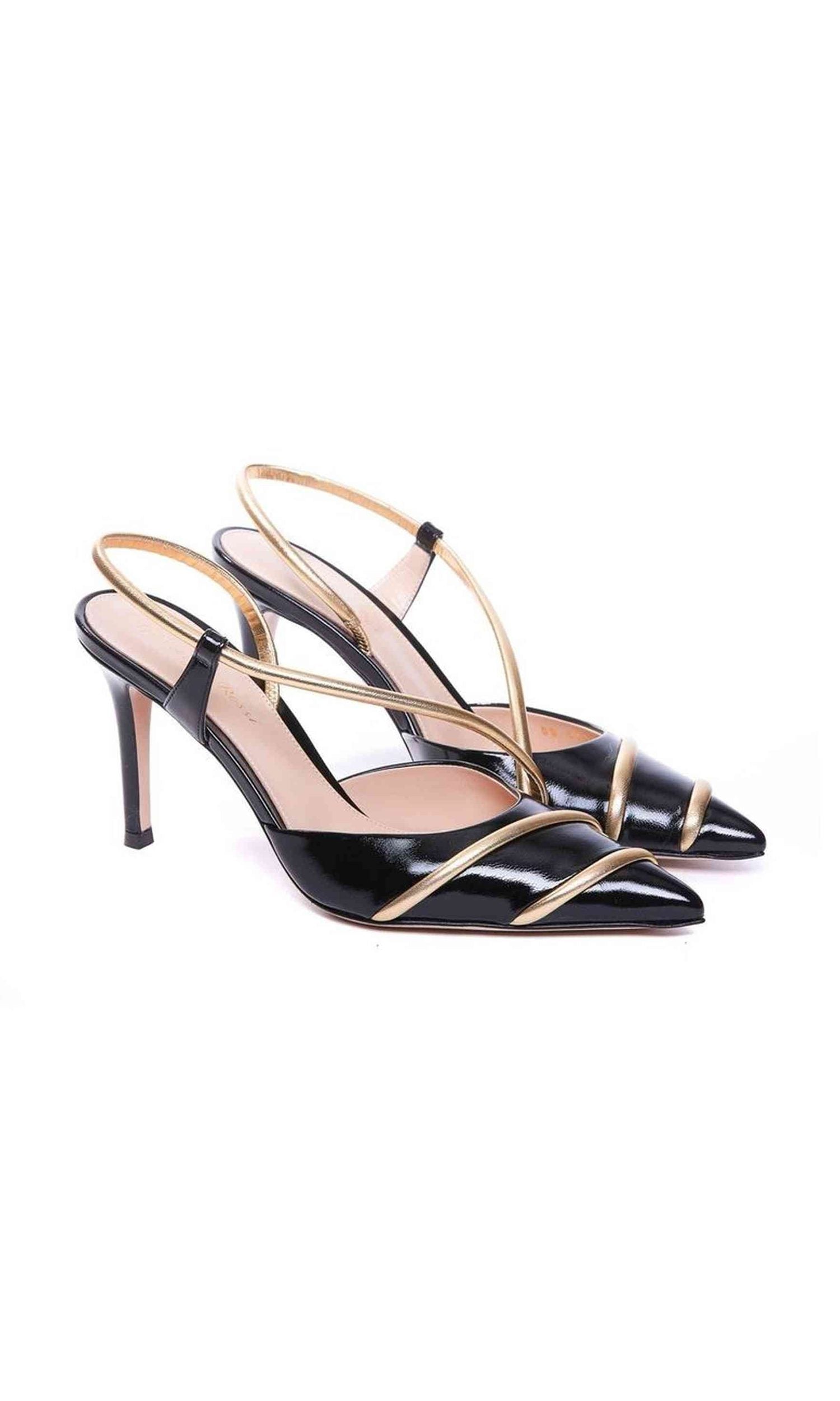 Gianvito Rossi Leather Slingback Pumps Glam Steals